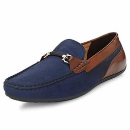 Nubeno Men's Blue Loafers-6 UK (40 EU) (56153)