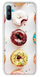 Amazon Brand - Solimo Designer Multicolor Donuts Pattern Printed Soft Back Case Mobile Cover for Realme C3