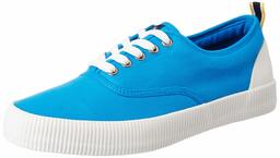 Amazon Brand - House & Shields Men's Blue Canvas Sneakers-11 UK (AZ-HS-040A)