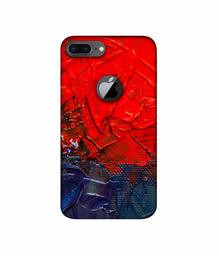 Amazon Brand - Solimo Designer Red Wax Color 3D Printed Hard Back Case Mobile Cover for Apple iPhone 8 Plus (with Logo Cut)