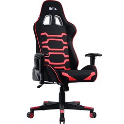 Umi Essentials Gaming Chair Computer Chair Executive Chair Faux Leather Swivel Office Chair Height Adjustable Desk Chair Ergonomic Design with Adjustable Arms and Tilt Function