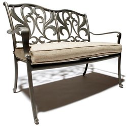 Strathwood Bainbridge Cast Aluminum Garden Bench