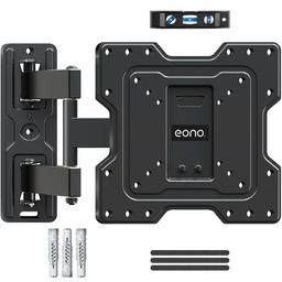 Eono by Amazon - TV Bracket Wall Mount Swivel and Tilt for Most 17-39 inch TVs, Fits VESA 100x100-200x200mm Max. Weight up to 35KG, Full Motion TV Wall Mount with Swivel Articulating Arm, PL2431-S