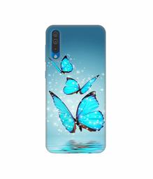 Amazon Brand - Solimo Designer Flying Butterflies 3D Printed Hard Back Case Mobile Cover for Samsung Galaxy A50