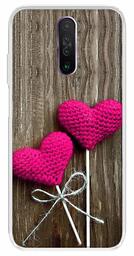 Amazon Brand - Solimo Designer Multicolor Heart Wooden Design Printed Soft Back Case Mobile Cover for Poco X2 / Xiaomi Redmi K30