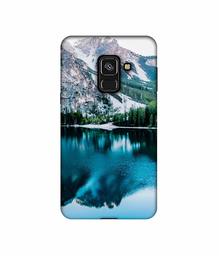 Amazon Brand - Solimo Designer Lake Mountain UV Printed Soft Back Case Mobile Cover for Samsung Galaxy A8 Plus