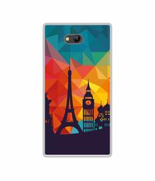 Amazon Brand - Solimo Designer Colored Paris UV Printed Soft Back Case Mobile Cover for Lyf Wind 4