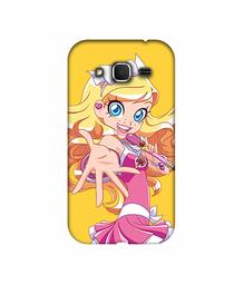 Amazon Brand - Solimo Designer Singing Girl Vector 3D Printed Hard Back Case Mobile Cover for Samsung Galaxy Core Prime