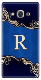 Amazon Brand - Solimo Designer Blue Pattern Alphabet-R 3D Printed Hard Back Case Mobile Cover for Samsung Galaxy J3 Pro