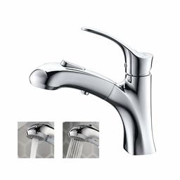 Umi Essentials Bathroom Sink Mixer Tap with Pull Out Spray Head