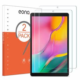 Eono door Amazon [2 stuk] Panzer glas compatibel met Samsung Galaxy Tab A T510 (10,1 inch) 2019, 2.5D, 9H, anti-krassen, anti-bellen, shell Friendly