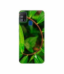 Amazon Brand - Solimo Designer Leaf Photography 3D Printed Hard Back Case Mobile Cover for Samsung Galaxy M31