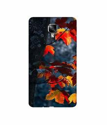 Amazon Brand - Solimo Designer Autumn Leaf 3D Printed Hard Back Case Mobile Cover for OnePlus 3 / OnePlus 3T