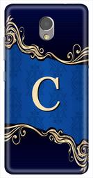 Amazon Brand - Solimo Designer Blue Pattern Alphabet-C 3D Printed Hard Back Case Mobile Cover for Lenovo P2