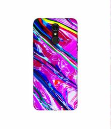 Amazon Brand - Solimo Designer Oil Color 3D Printed Hard Back Case Mobile Cover for LG Q7