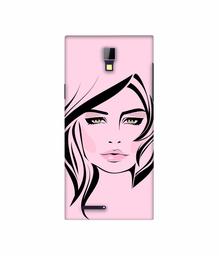 Amazon Brand - Solimo Designer Pink Lady Pattern 3D Printed Hard Back Case Mobile Cover for Micromax Canvas Xpress A99