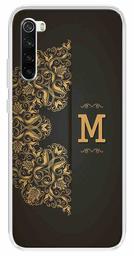 Amazon Brand - Solimo Designer Multicolor Black Pattern Alphabet-M Printed Soft Back Case Mobile Cover for Xiaomi Redmi Note 8