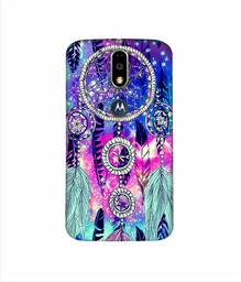 Amazon Brand - Solimo Designer Round Wall Hanging Pattern 3D Printed Hard Back Case Mobile Cover for Motorola Moto G4 Plus (with Logo Cut)