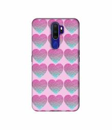 Amazon Brand - Solimo Designer Sparkle Heart Texture 3D Printed Hard Back Case Mobile Cover for Oppo A9 (2020)