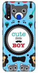 Amazon Brand - Solimo Designer Cute Little Boy Blue Pattern 3D Printed Hard Back Case Mobile Cover for Vivo Y19 / Vivo U20