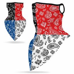 Face Mask Bandanas Neck Gaiter?Taloyone Ear Loops Face Balaclava Non Slip Light Cool Breathable for Sun Wind Dust Bandana Men Women Neck Gaiter Mask Protection Headwear Headband, Pattern 13