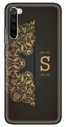 Amazon Brand - Solimo Designer Black Pattern Alphabet-S 3D Printed Hard Back Case Mobile Cover for Xiaomi Redmi Note 8