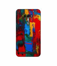 Amazon Brand - Solimo Designer Multiolor Brush Texture on Wall 3D Printed Hard Back Case Mobile Cover for Asus Zenfone Selfie ZD551KL