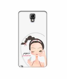 Amazon Brand - Solimo Designer Papa's Princess 3D Printed Hard Back Case Mobile Cover for Samsung Galaxy Note 3 Neo