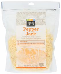 365 Everyday Value, Pepper Jack Cheese, Shredded, 12 oz