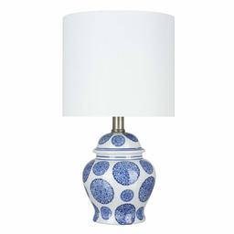 Amazon Brand – Ravenna Home Traditional Chinoiserie Ceramic Table Lamp, LED Bulb Included, 15