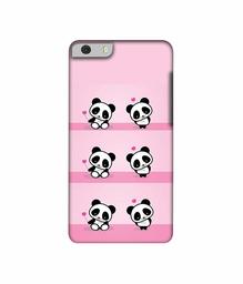 Amazon Brand - Solimo Designer Panda Pattern 3D Printed Hard Back Case Mobile Cover for Micromax Canvas Knight 2 E471