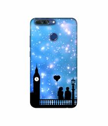 Amazon Brand - Solimo Designer Love Couple Vector 3D Printed Hard Back Case Mobile Cover for Huawei Honor 8 Pro