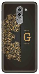 Amazon Brand - Solimo Designer Black Pattern Alphabet-G 3D Printed Hard Back Case Mobile Cover for Huawei Honor 6X