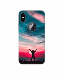 Amazon Brand - Solimo Designer Nature Painting 3D Printed Hard Back Case Mobile Cover for Apple iPhone Xs Max (Logo Cut)