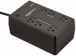 AmazonBasics Standby UPS 400VA 255W, 6 Outlets (Renewed)