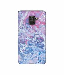 Amazon Brand - Solimo Designer Oil Paint on Marble 3D Printed Hard Back Case Mobile Cover for Samsung Galaxy A8 Plus