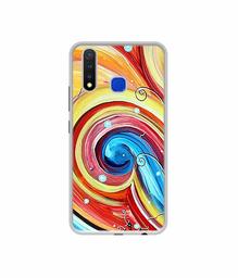 Amazon Brand - Solimo Designer Abstarct Color Mixing UV Printed Soft Back Case Mobile Cover for Vivo U20