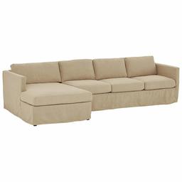 Amazon Brand – Stone & Beam Andover Slipcover Left-Facing Sofa-Chaise Sectional, 126