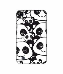 Amazon Brand - Solimo Designer Panda Texture 3D Printed Hard Back Case Mobile Cover for LG X Power