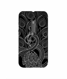 Amazon Brand - Solimo Designer Peacock Feather Pattern 3D Printed Hard Back Case Mobile Cover for Motorola Moto G 3rd Generation