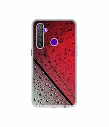 Amazon Brand - Solimo Designer Water Drop On Glass UV Printed Soft Back Case Mobile Cover for Realme 5 Pro