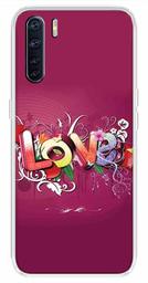 Amazon Brand - Solimo Designer Multicolor Love Printed Soft Back Case Mobile Cover for Oppo F15