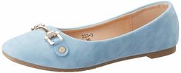 Flavia Women's Blue Ballet Flats-7 UK (39 EU) (8 US) (FL-927/BLU)