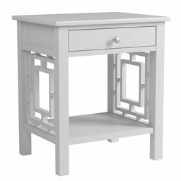 Amazon Brand – Ravenna Home Classic End Table with Side Cutouts, 22