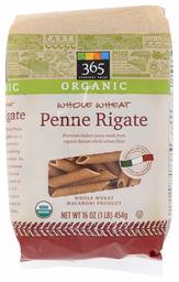 365 Everyday Value, Organic Whole Wheat Penne Rigate, 16 oz