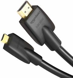 AmazonBasics 6 Foot Micro HDMI-A to HDMI-D (NOT Micro-USB) Cable (Black)