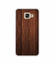 Amazon Brand - Solimo Designer Wooden Texture UV Printed Soft Back Case Mobile Cover for Samsung Galaxy A5 (2016)