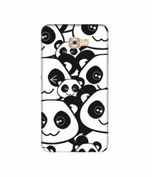 Amazon Brand - Solimo Designer Panda Texture 3D Printed Hard Back Case Mobile Cover for Samsung Galaxy C7 Pro