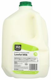 365 by Whole Foods Market, Grade A Lowfat Milk, 128 Fl Oz (Packaging May Vary)