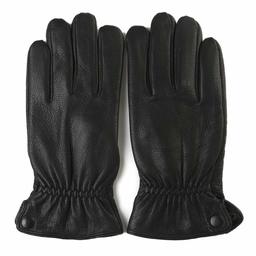 Winter 100% Leather Warm Lined Driving Motorcycle Dress Gloves For Men Women 3 Size Black